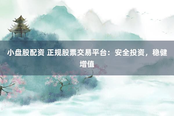小盘股配资 正规股票交易平台：安全投资，稳健增值