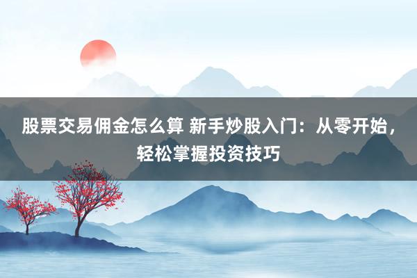 股票交易佣金怎么算 新手炒股入门：从零开始，轻松掌握投资技巧
